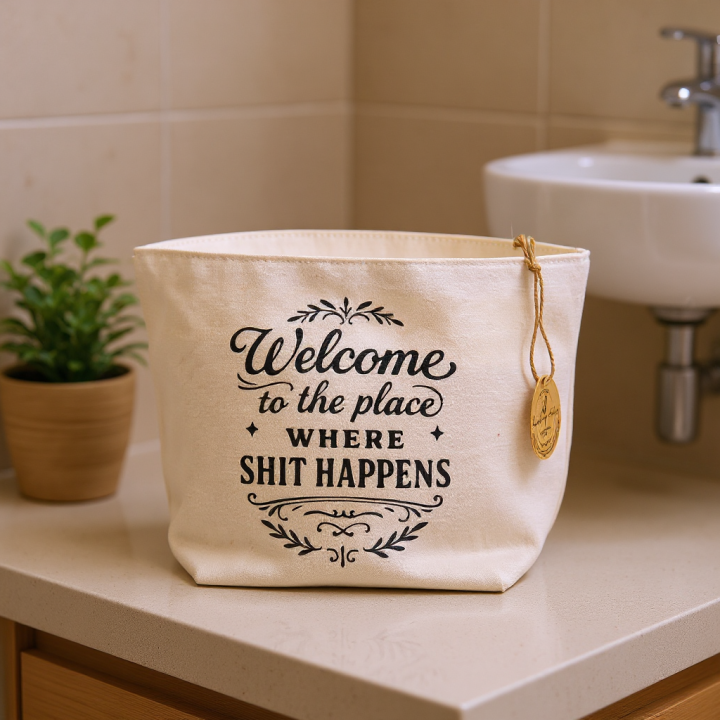 Utensilo für Toilettenpapier – Aufbewahrungskorb WC Ersatzrollen – Körbchen Badezimmer Gäste-WC – in 2 Größen & Motiven**