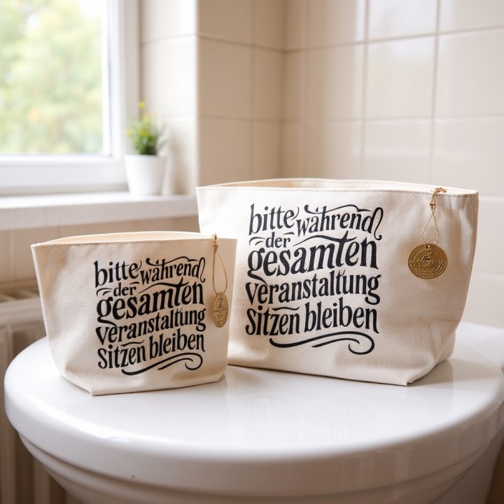 Utensilo für Toilettenpapier – Aufbewahrungskorb WC Ersatzrollen – Körbchen Badezimmer Gäste-WC – in 2 Größen & Motiven**