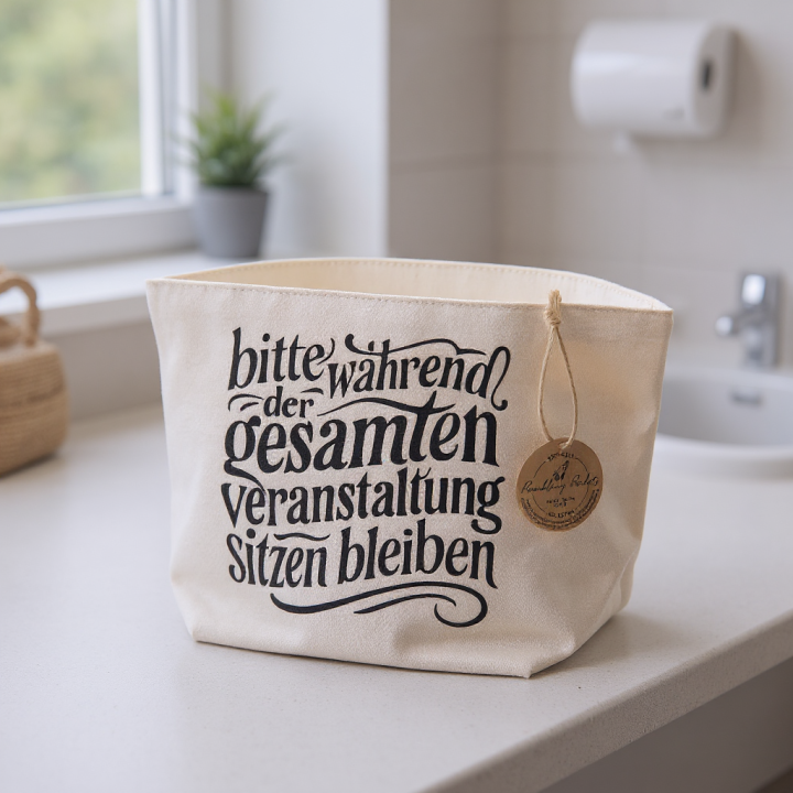 Utensilo für Toilettenpapier – Aufbewahrungskorb WC Ersatzrollen – Körbchen Badezimmer Gäste-WC – in 2 Größen & Motiven**