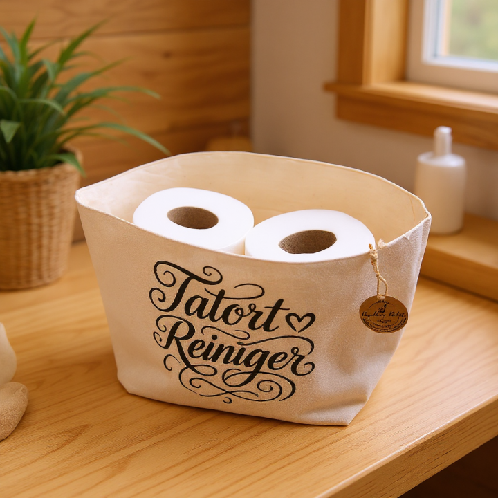 Utensilo für Toilettenpapier – Aufbewahrungskorb WC Ersatzrollen – Körbchen Badezimmer Gäste-WC – in 2 Größen & Motiven**