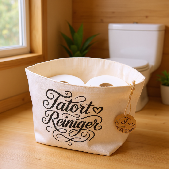 Utensilo für Toilettenpapier – Aufbewahrungskorb WC Ersatzrollen – Körbchen Badezimmer Gäste-WC – in 2 Größen & Motiven**